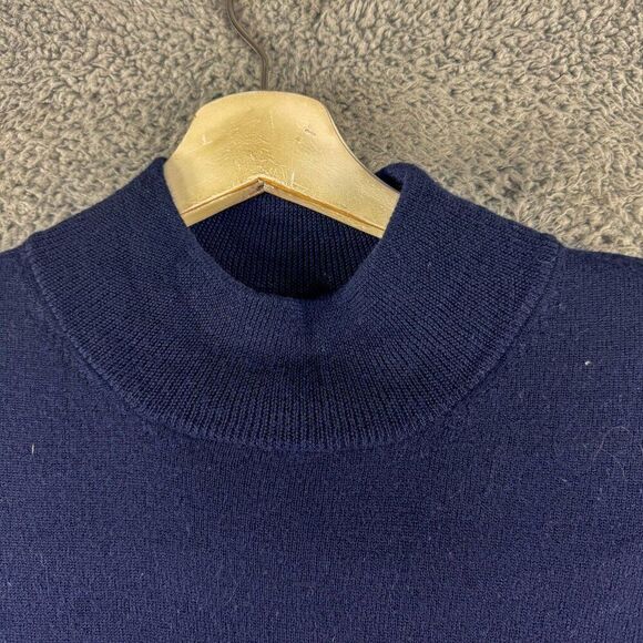Jos A Bank Wool Sweater Mens XL Blue Business Casual Outdoor Office Preppy Camp - Picture 2 of 11